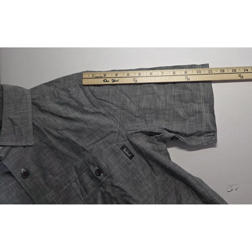 Woolrich Mens Size M‎ Short Sleeve Denim Button Up Shirt